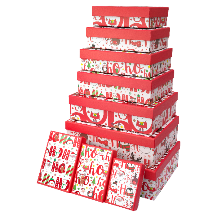 Набір коробок 10шт. (вкладені 1в1) тиснення фольгою BM.2333725