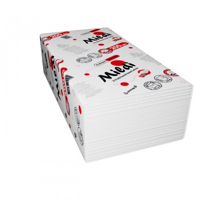 Рушники листові Кохавинка V-складка, 200арк/уп (2-х шарові) білі