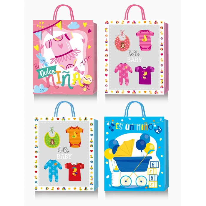 Пакет паперовий подарунковий 26х32см., М (асорті)