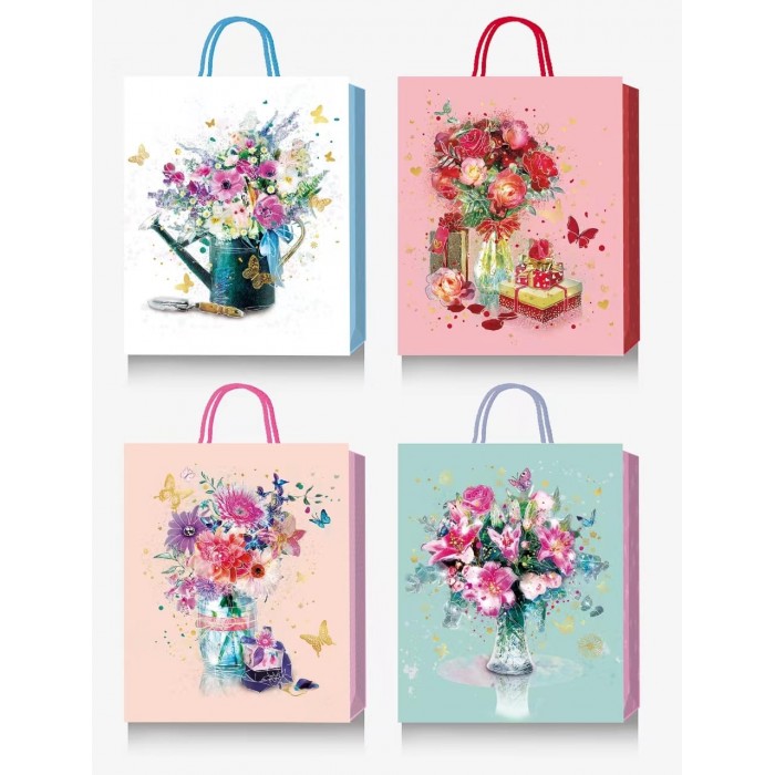 Пакет паперовий подарунковий 26х32см., М (асорті)