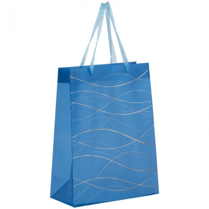 Пакет пластиковий подарунковий 25х19x8.5см Waves-2