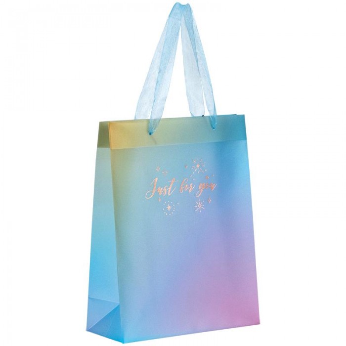 Пакет пластиковий подарунковий 25х19x8.5см, Just for you-1