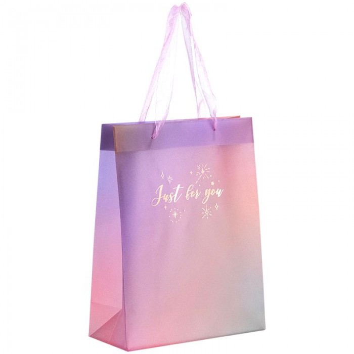 Пакет пластиковий подарунковий 25х19x8.5см, Just for you-3