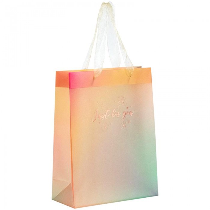 Пакет пластиковий подарунковий 25х19x8.5см, Just for you-4