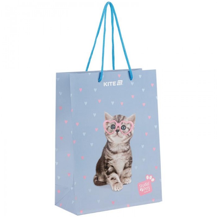 Пакет паперовий подарунковий 18х24см., Studio Pets