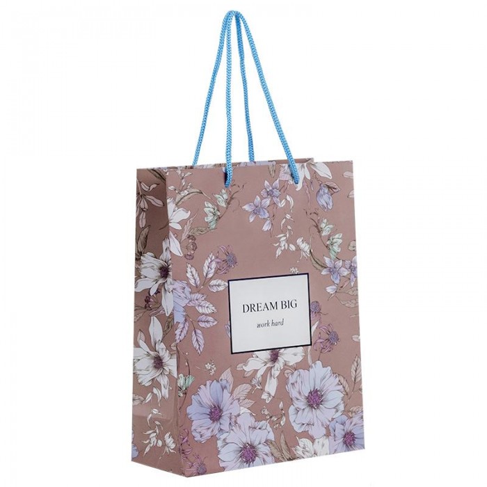 Пакет паперовий подарунковий 18х24см., Blue Elegance