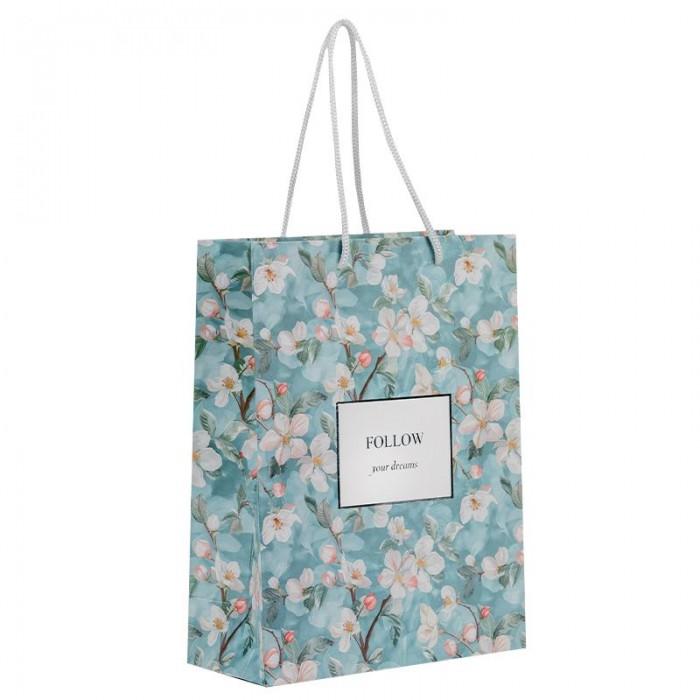 Пакет паперовий подарунковий 18х24см., Gentle Blossom