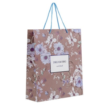 Пакет паперовий подарунковий 26х32см., Blue Elegance