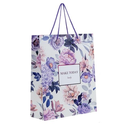 Пакет паперовий подарунковий 26х32см., Violet Whispers