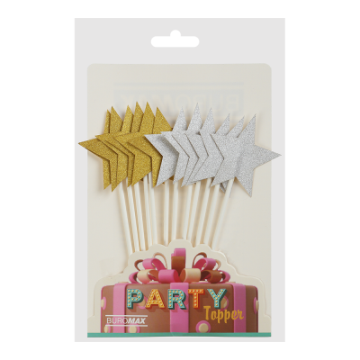 Топери в наборі Зірка 3,5х3,5см (12шт)
