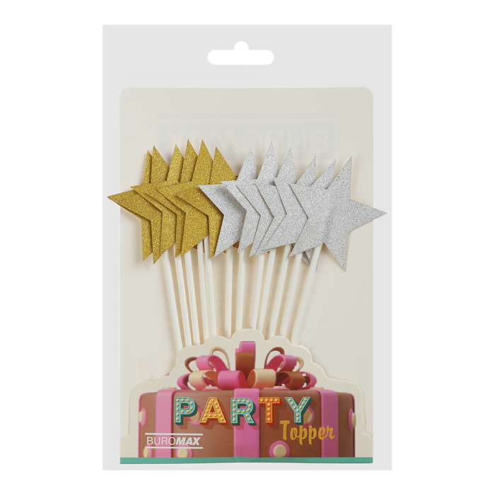 Топери в наборі Зірка 3,5х3,5см (12шт)