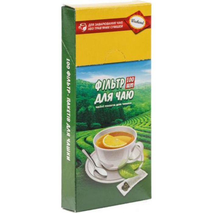 Фильтр-пакет для чая 7х12см. (100шт)  prpt.0289